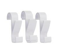 KJBDQQH Clothes Hook Porte-serviettes double à crochets (lot de 3 ou 6) for salle bain, radiateur chauffant cuisine pour Maison(A-3pcs-white)