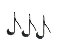 KJBDQQH Clothes Hook Porte-serviettes double à crochets (lot de 3 ou 6) for salle bain, radiateur chauffant cuisine pour Maison(B-3pcs-black)