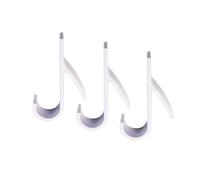 KJBDQQH Clothes Hook Porte-serviettes double à crochets (lot de 3 ou 6) for salle bain, radiateur chauffant cuisine pour Maison(B-3pcs-white)
