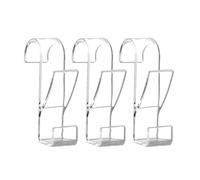 KJBDQQH Clothes Hook Porte-serviettes double à crochets (lot de 3 ou 6) for salle bain, radiateur chauffant cuisine pour Maison(A-3pcs-Transparent)