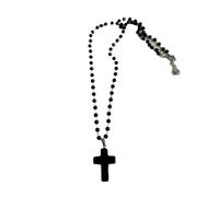 KJBDQQH Collier Ras-du-Cou Punk Black Peach Heart Star Pendant Chain Necklace for Women Men Charm Trendy Jewelry Anniversary Accessories pour Un Usage Quotidien(Color 07)