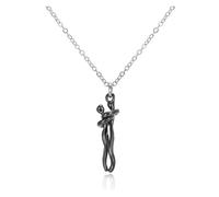 KJBDQQH Collier Ras-du-Cou Punk Hugging Necklace Jewelry Choker Hug Pendant Chain Men Necklaces for Lover Women Couple Men Lady Female Male pour Un Usage Quotidien(Black)
