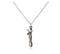 KJBDQQH Collier Ras-du-Cou Punk Hugging Necklace Jewelry Choker Hug Pendant Chain Men Necklaces for Lover Women Couple Men Lady Female Male pour Un Usage Quotidien(Rose Gold Black)