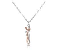 KJBDQQH Collier Ras-du-Cou Punk Hugging Necklace Jewelry Choker Hug Pendant Chain Men Necklaces for Lover Women Couple Men Lady Female Male pour Un Usage Quotidien(Rose Gold Silver)