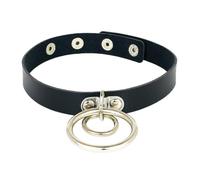 KJBDQQH Collier Ras-du-Cou Punk Spike Choker Necklaces Punk Faux Leather Collar for Women Men Cool Big Rivets Studded Chocker Necklace Goth Style Accessori pour Un Usage Quotidien(Red)