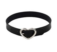 KJBDQQH Collier Ras-du-Cou Punk Spike Choker Necklaces Punk Faux Leather Collar for Women Men Cool Big Rivets Studded Chocker Necklace Goth Style Accessori pour Un Usage Quotidien(Blue Zinc)