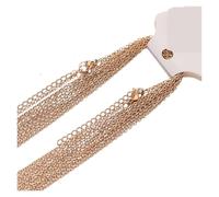 KJBDQQH Collier Ras-du-Cou Punk Stainless Steel 5cm Extendsion Link Chains Necklaces Jewelry Making Fashion Chokers Accessories pour Un Usage Quotidien(Rose Gold color1.5mm)