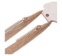 KJBDQQH Collier Ras-du-Cou Punk Stainless Steel 5cm Extendsion Link Chains Necklaces Jewelry Making Fashion Chokers Accessories pour Un Usage Quotidien(Rose Gold Color 1mm)