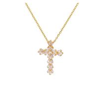 KJBDQQH Collier Ras-du-Cou Punk Stainless Steel Jesus Cross Necklace for Women Men Color Caravaca Angels Crucifix Charm Choker Rapper Jewelry pour Un Usage Quotidien(N05330G)