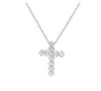 KJBDQQH Collier Ras-du-Cou Punk Stainless Steel Jesus Cross Necklace for Women Men Color Caravaca Angels Crucifix Charm Choker Rapper Jewelry pour Un Usage Quotidien(N05330P)