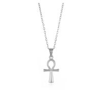 KJBDQQH Collier Ras-du-Cou Punk Stainless Steel Jesus Cross Necklace for Women Men Color Caravaca Angels Crucifix Charm Choker Rapper Jewelry pour Un Usage Quotidien(N05557P)