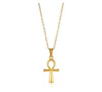 KJBDQQH Collier Ras-du-Cou Punk Stainless Steel Jesus Cross Necklace for Women Men Color Caravaca Angels Crucifix Charm Choker Rapper Jewelry pour Un Usage Quotidien(N05557G)