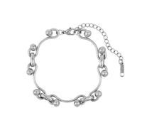 KJBDQQH Collier Ras-du-Cou Punk Stainless Steel Wave Ball Chain Necklace for Women Men Punk Grunge Handmade Jewelry pour Un Usage Quotidien(Silver Bracelet)