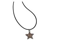 KJBDQQH Collier Ras-du-Cou Punk Star Earrings Silver Color Swirly Star Chokers Celestial Best Friends Celestial Necklaces Pendant Men Women pour Un Usage Quotidien(Color 04)
