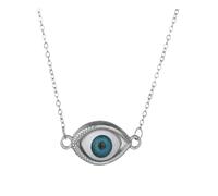 KJBDQQH Collier Ras-du-Cou Punk Vintage Punk Necklaces Eyeball Connect Exaggeration Multiple Dense Evil Eyes Necklace pour Un Usage Quotidien(One Silver)