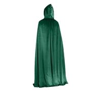 KJBDQQH costume de sorcière Cloak Robe Halloween Costume For Adults Witch Vampire Cosplay Party Dress Up(Green,170cm for adults)