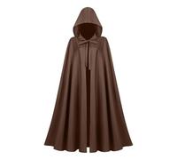 KJBDQQH costume de sorcière CloakMedieval Women Men Vintage Gothic Hooded Cloak Halloween Witch Wizard(Color 2)