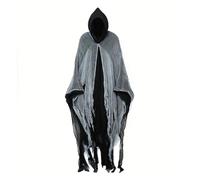 KJBDQQH costume de sorcière Halloween Cloak Skeleton Clothes Mask Ghost House Chamber Of Secrets Dressing Up(Black)