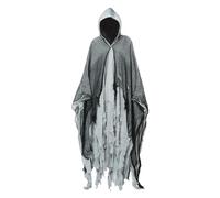 KJBDQQH costume de sorcière Halloween Cloak Skeleton Clothes Mask Ghost House Chamber Of Secrets Dressing Up(Grey)