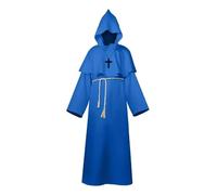KJBDQQH costume de sorcière Halloween Men's Medieval Monsters, Robots, Wizards, Priests, Costume(Color 05,M)