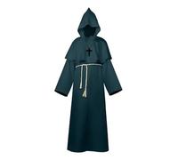 KJBDQQH costume de sorcière Halloween Men's Medieval Monsters, Robots, Wizards, Priests, Costume(Color 06,L)