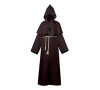 KJBDQQH costume de sorcière Halloween Men's Medieval Monsters, Robots, Wizards, Priests, Costume(Color 07,M)