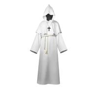 KJBDQQH costume de sorcière Halloween Men's Medieval Monsters, Robots, Wizards, Priests, Costume(Color 1,M)
