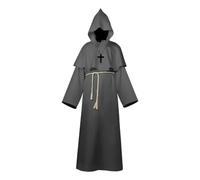 KJBDQQH costume de sorcière Halloween Men's Medieval Monsters, Robots, Wizards, Priests, Costume(Color 3,S)