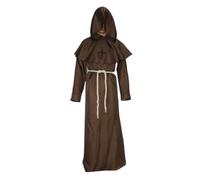 KJBDQQH costume de sorcière Knight Medieval Hooded Monk Costume Wizard Costumes(Costumes D,L)