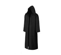 KJBDQQH costume de sorcière Knight Star Cosplay War Skywalker Costume Replica Rob Cloak Halloween Party Outfits Clothes(Only Black Cloak,XL)