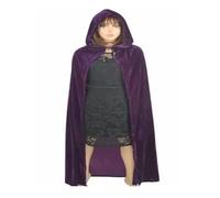 KJBDQQH costume de sorcière Witch Long Purple Green Red Black Purim Carnival Halloween Cloaks Hood(Purple,S_STYLE2)