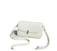 KJBDQQH Crescent bag Sac à main for femme en cuir véritable, petit sac carré polyvalent, couche supérieure de vache, bandoulière(White)