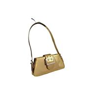 KJBDQQH Crescent bag Sacs à main for femme, sac bandoulière, en cuir brillant, de fête, verni argenté(Gold)