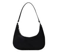 KJBDQQH Crescent bag Sacs for femmes, sac à bandoulière, petit main en nylon, pochettes, sacs Hobos simples(Black)
