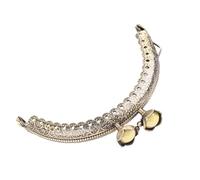 KJBDQQH Fermoir Sac Bricolage Vintage gaufrage tête Porte-Monnaie Cadre métal Fermoir Fermeture Pochettes pièces Bricolage Portefeuille Accessoires(YL)