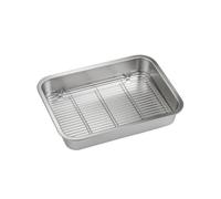 KJBDQQH Grille Barbecue Filet de Barbecue en Acier Inoxydable 304, Grillage rectangulaire, Petite Grille Drainage pour Barbecues