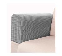 KJBDQQH Housse Accoudoir Canapé 2pcs/Set Shake Fleece Solid Color Elastic Dustproof Sofa Armrest Glove Decoration pour Protection de Meubles(Light Grey)