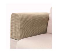KJBDQQH Housse Accoudoir Canapé 2pcs/Set Shake Fleece Solid Color Elastic Dustproof Sofa Armrest Glove Decoration pour Protection de Meubles(Light Coffee Color)