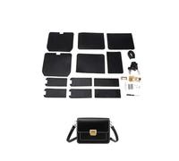 KJBDQQH Kit Sac a Main a Faire Soi Meme Ensemble de Sacs Faits à la Main Couture en Cuir Artisanat Kit Sac Bricolage Faisant boîte carrée matériel for Accessoires(Num1 Black)