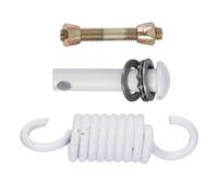 KJBDQQH Ressorts De Suspension Pièces de Rechange for hamac à Ressort en Acier Inoxydable, Ensemble quincaillerie for Mousqueton balançoire pour Fauteuil Suspendu(White3.4X12CM)