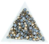 KJBDQQH Rhinestones Hotfix Cristal AB Hotfix Strass Verre Hotfix Fer sur Strass for Nail Art Couture Tissu décoration(Gold Champange,Ss30 288pcs)