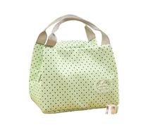 KJBDQQH sac repas Sac à lunch isolé à rayures froides, étui de transport for pique-nique, boîte à lunch portable thermique, pochette à bento, conteneur à déjeuner, sacs de rangement for aliments(Gn)