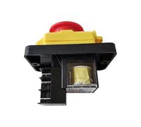 KJD12-14 Electromagnetic Switch 6Pins Emergency Stop Pushbutton Switches for Electrical Carpentry Tools 16A AC 220-240V
