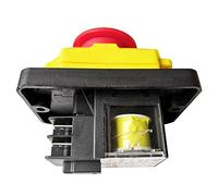 KJD12 250V 16A Imperméable Urgence Électromagnétique Interrupteurs à Bouton-Poussoir KEDU 4 Pins Industriel Bouton Poussoir pour Perceuse D'établi Broyeur Vu