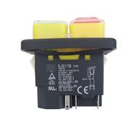 KJD17B Industrial Electromagnetic Pushbutton Switches Safty Switch for Lathes 2NO 5Pins NWPNLXEA