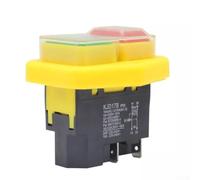 KJD17B Interrupteur à bouton-poussoir étanche à 4 broches pour outils électriques industriels, machines-outils, machines de découpe, scies de table, perceuses, etc