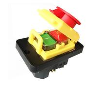 KJD18 5Pins Waterproof Electromagnetic Pushbutton Switches Industrial Push Button Switch 250V 15(12) A