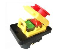 KJD18 5Pins Waterproof Electromagnetic Pushbutton Switches Industrial Safety Push Button Switch 250V 15(12) A