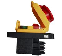 KJD22 4 broches 6 broches interrupteur électromagnétique industriel arrêt d'urgence bouton-poussoir interrupteur marche/arrêt commutateurs à bouton-poussoir AC 250 V 12 (10) A(4 pins)