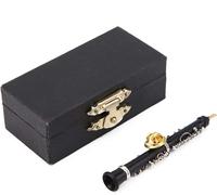 KJDAL-Mini Broche De Clarinette,Vintage Epingle Orchestre Pin Mini Instrument Musique Artisanat Craf Vêtements Décoration Mode Avec Boîte Rangement Pour Anniversaire Fête Femmes Mariage